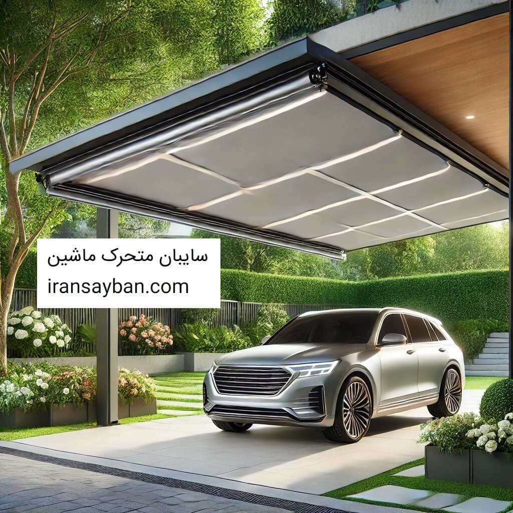 سایبان متحرک ماشین iransayban