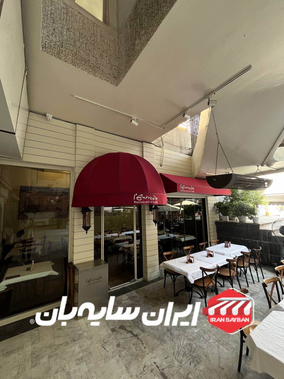 سایبان دکوراتیو رستوران 